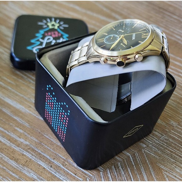 Fossil BQ2362 Fenmore Multifunction Gold-Tone Stainless Steel Watch44 mm(s) - Picture 4 of 10
